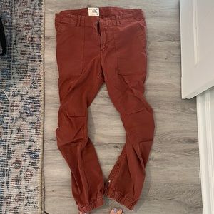 Nili Lotan 111/88 cropped military pant in henna